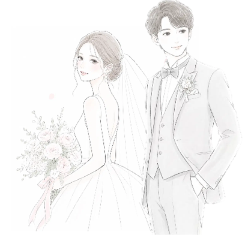 新郎新婦イラスト