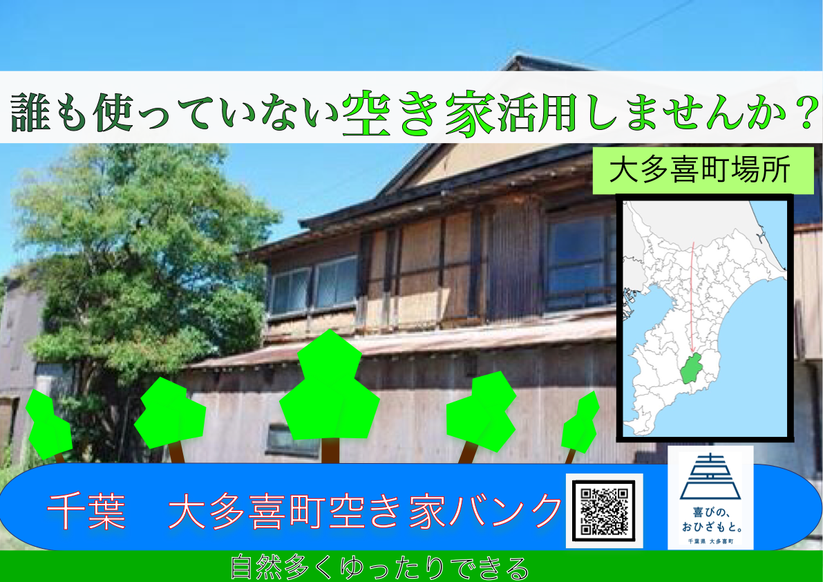 誰もつかっていない空き家活用しませんか？と書かれたポスター