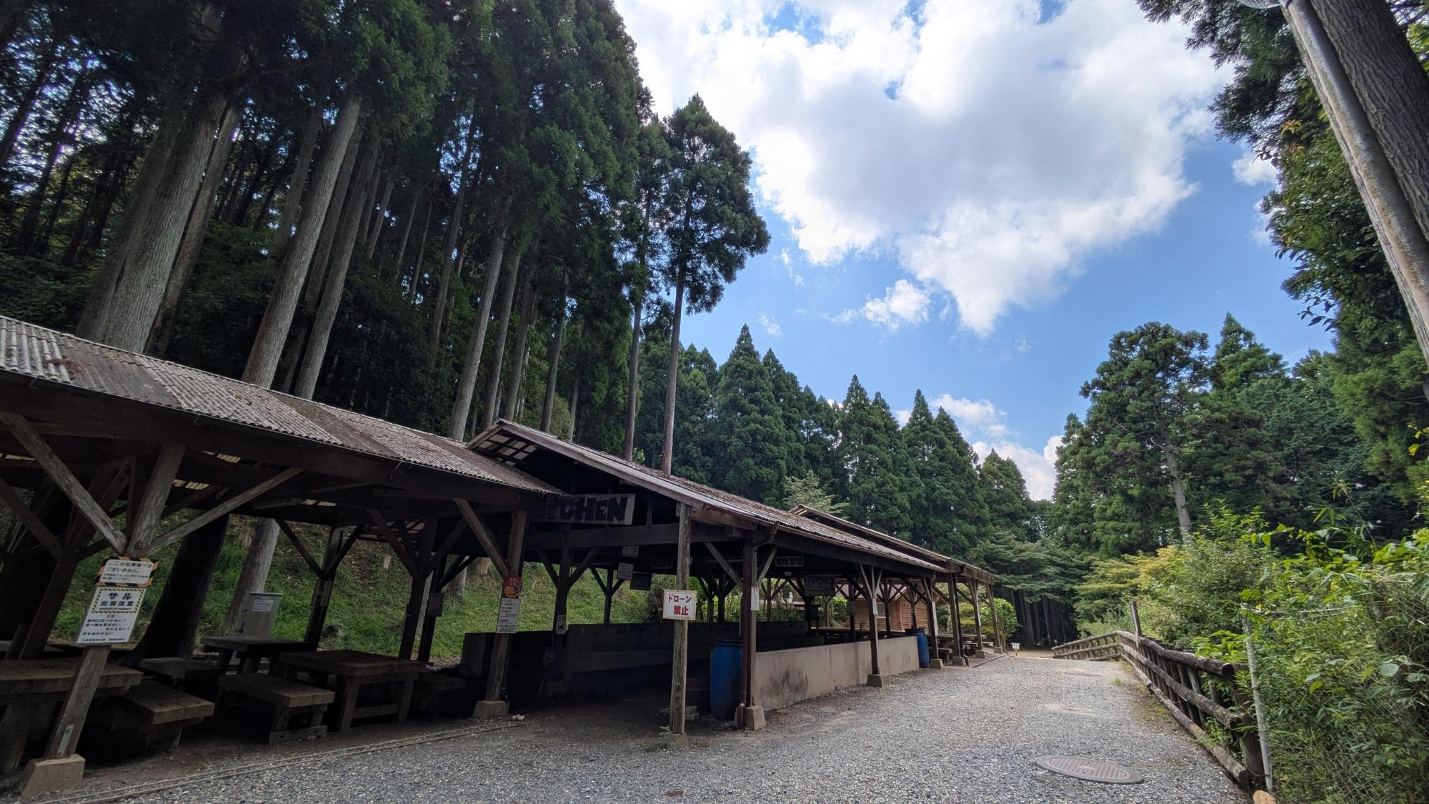 大多喜県県民の森 キャンプ場 炊事場