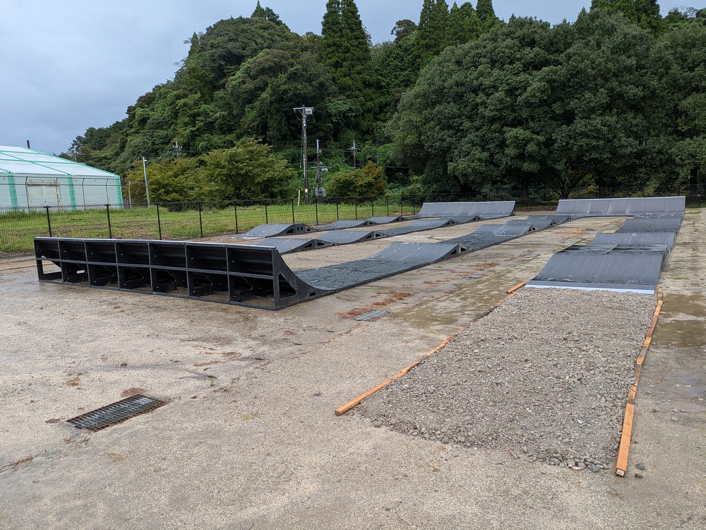9月15日時点bmxコース設置状況
